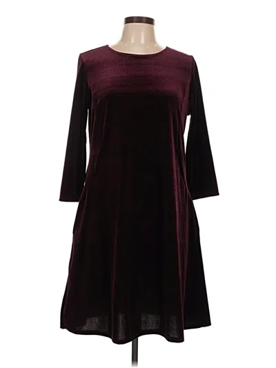 Pre-owned Tash + Sophie Casual Dress In Burgundy