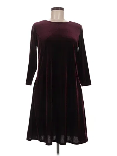Pre-owned Tash + Sophie Casual Dress In Burgundy