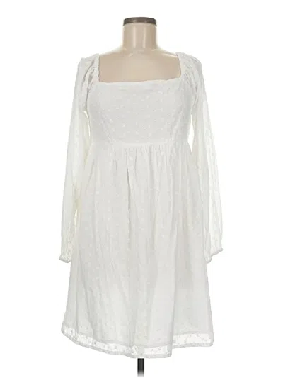 Pre-owned Tash + Sophie Casual Dress In White