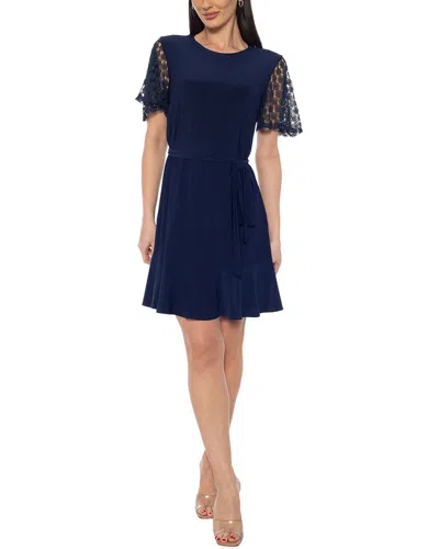 Tash + Sophie Lace Sleeve Dress In Multi