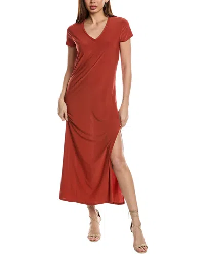 Tash + Sophie Midi Dress In Orange