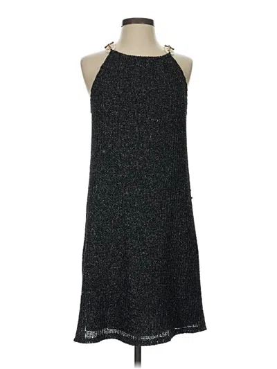 Pre-owned Tash + Sophie Sleeveless Top Black Halter Neckline Tops