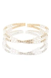 Tasha 2-pack Assorted Faux Pearl Crisscross Bracelets In Multi