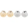 Tasha 2-pack Crystal Shell Stud Earrings In Multi