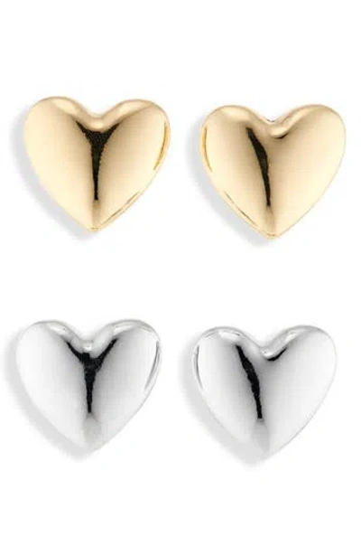 Tasha 2-pack Heart Stud Earrings In Gold