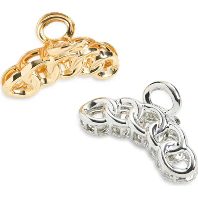 Tasha 2-pack Link Jaw Clip In Gold