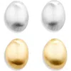 Tasha 2-pack Mixed Metal Stud Earrings In Gold/silver