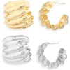 Tasha 2-pack Mixed Metal Wide Huggie Hoop Earrings In Gold