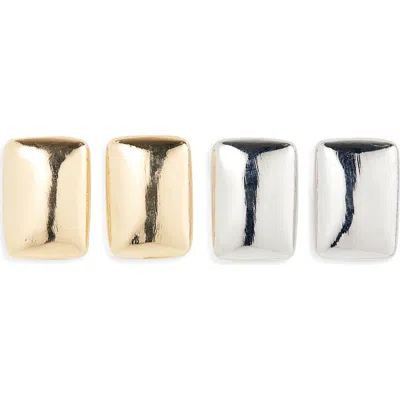 Tasha 2-pack Rectangular Stud Earrings In Multi