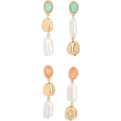 Tasha 2-pack Resin Drop Earrings In Multi