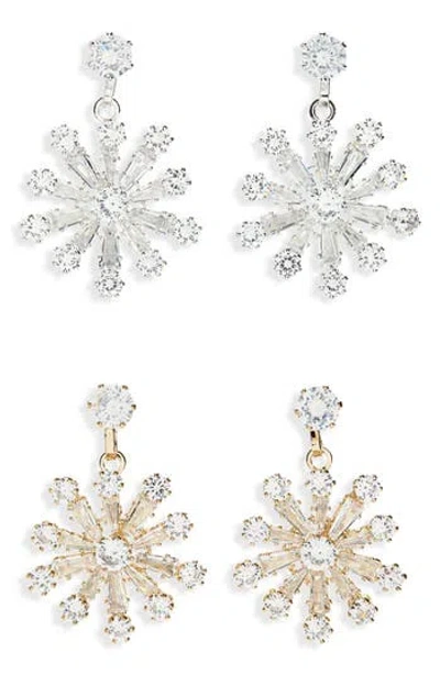 Tasha 2-pack Starburst Drop Earrings In Multi