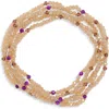 Tasha 5-pack Beaded Stretch Bracelets In Gold