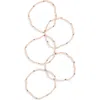 Tasha 5-pack Beaded Stretch Bracelets In Blue
