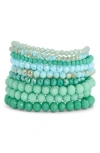 Tasha 9-pack Beaded Stretch Bracelets
