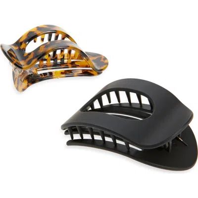 Tasha Assorted 2-pack Claw Clips In Multi