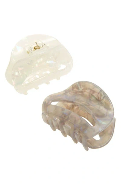 Tasha Assorted 2-pack Claw Clips In Gold