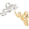 Tasha Assorted 2-pack Metallic Jaw Hair Clips In Gold Silver