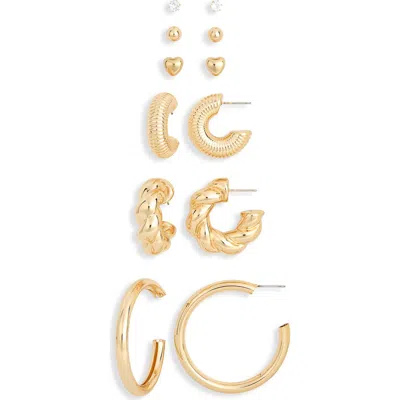 Tasha Assorted 6-pack Earrings In Gold