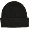 Tasha Basic Ribbed Knit Beanie In Black