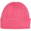 Tasha Basic Ribbed Knit Beanie In Fucshia