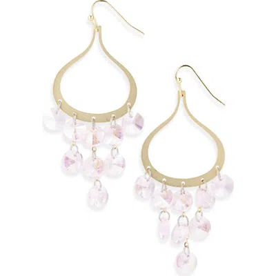 Tasha Beaded Drop Earrings In Gold