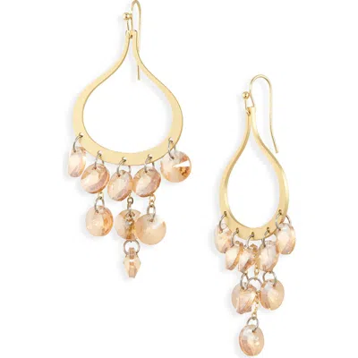 Tasha Beaded Drop Earrings In Gold