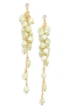Tasha Beaded Drop Earrings In Mint