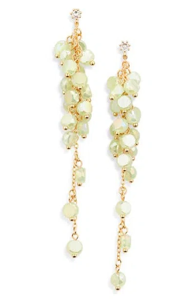 Tasha Beaded Drop Earrings In Mint