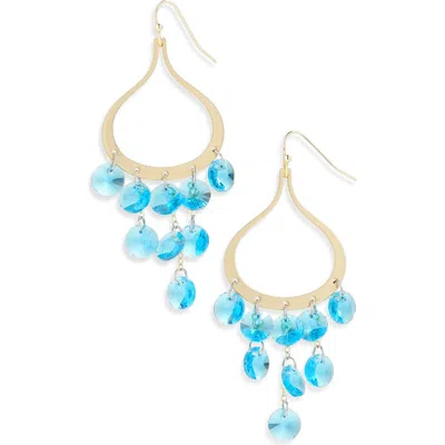 Tasha Beaded Drop Earrings In Gold