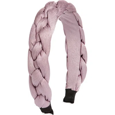 Tasha Braided Headband In Dusty Purple