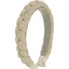 Tasha Braided Metallic Headband In Gold
