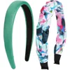 Tasha Braided Pleated Headband In Purple Sage