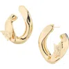 Tasha Butterfly Twisted Frontal Hoop Earrings