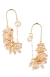 Tasha Chandelier Disc Drop Earrings In Gold