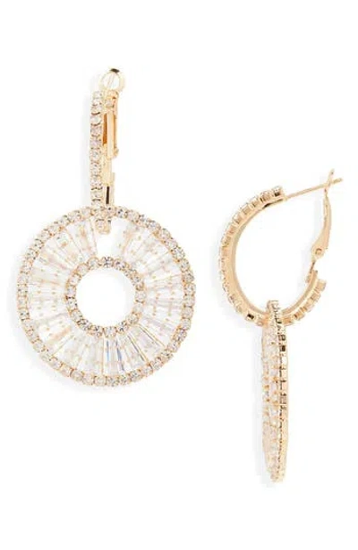 Tasha Circle Drop Earrings In Gold