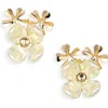 Tasha Cluster Flower Statement Earrings In Gold
