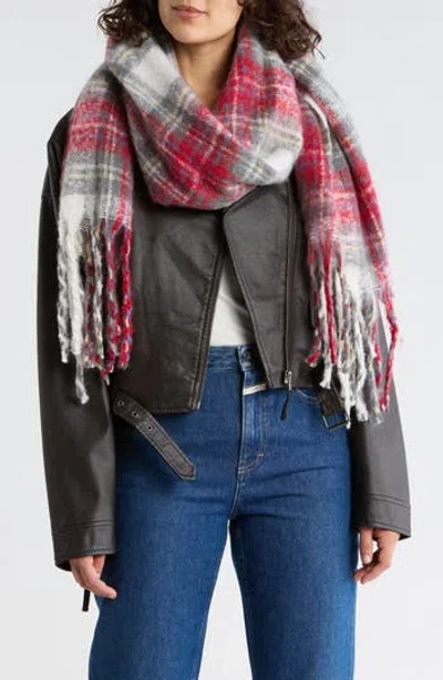 Tasha Combo Plaid Scarf In Multi