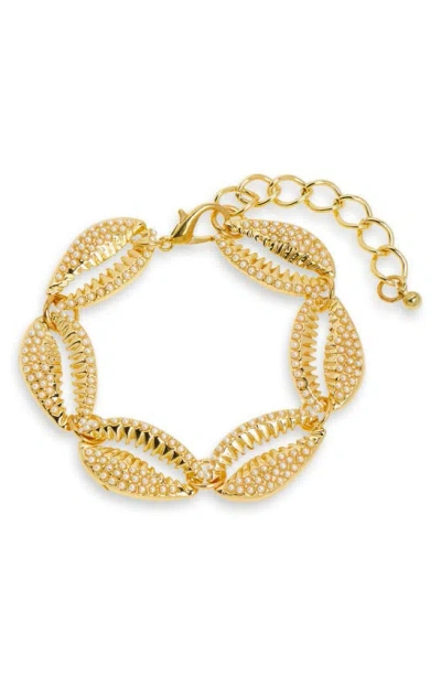 Tasha Conch Shell Necklace In Gold