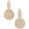 Tasha Crystal Circle Drop Earrings