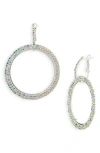 Tasha Crystal Circle Drop Earrings