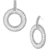 Tasha Crystal Circle Drop Earrings In Silver/crystal
