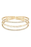 Tasha Crystal Cuff Bracelet In Gold