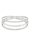 Tasha Crystal Cuff Bracelet In Metallic
