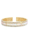 Tasha Crystal Cuff Bracelet In Gold