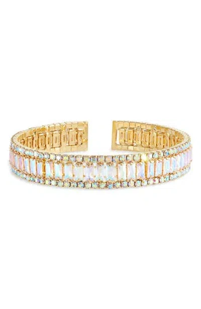 Tasha Crystal Cuff Bracelet In Gold