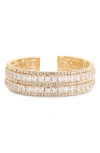 Tasha Crystal Cuff Bracelet In Gold