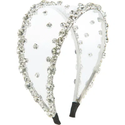 Tasha Crystal Embellished Mesh Headband