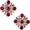 Tasha Crystal Flower Stud Earrings
