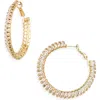 Tasha Crystal Hoop Earrings
