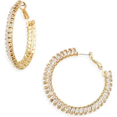Tasha Crystal Hoop Earrings
